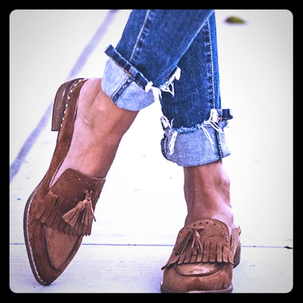 Tassel slip ons